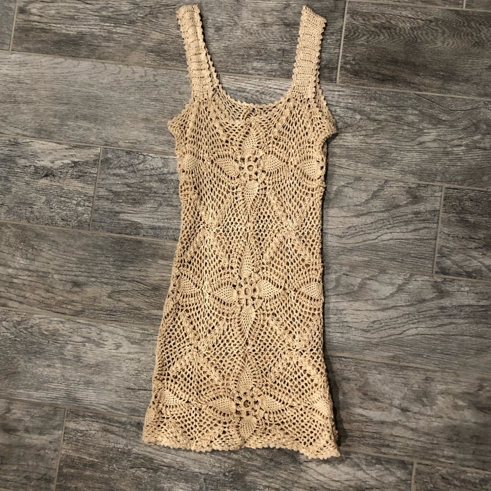 Australian Handmade Crochet Cream Dress